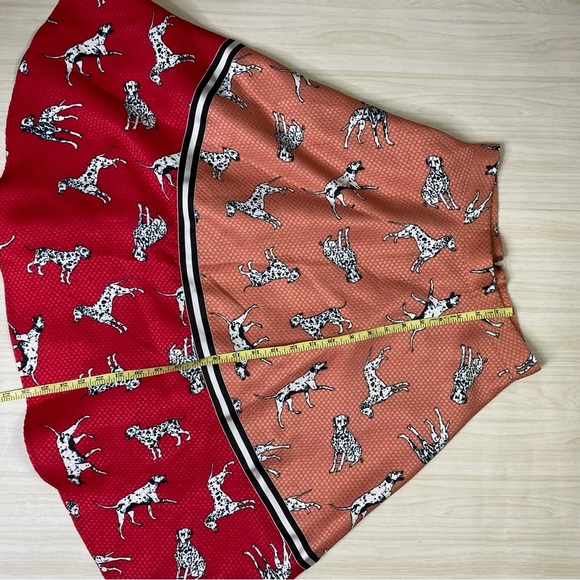Anthropologie Dalmatian dog novelty print Retro skirt size 2 - Picture 7 of 14